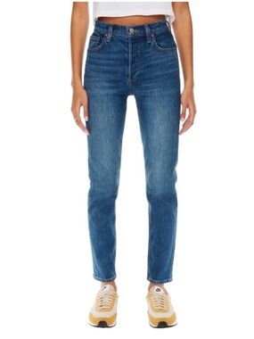 Denim Forum Yoko high rise slim blue jeans Aritzia size 27 excellent condition